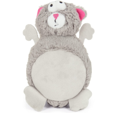 goDog Action Plush Squirrel with Chew Guard Technology Animated Squeaker Dog Toy