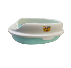 Nutrapet Small Open Cat Toilet L32cmX W43cmsXH14.3 Cms Blue