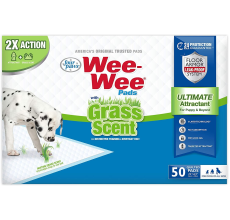 Four Paws Wee-Wee Grass-Scent Pads 50 Count