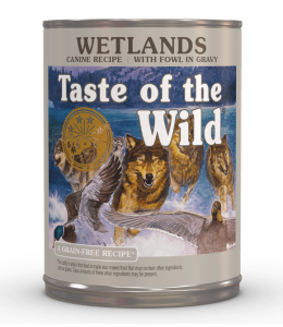 Taste of the Wild Wetlands Canine Recipe with Roasted Fowl 390grm (DOG)