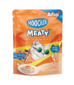 Moochie Cat Food Tuna with Salmon and Jelly 70g