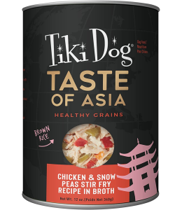 Tiki Dog Taste of Asia! Chicken & Snow Peas Stir Fry 12oz can