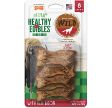 Nylabone Healthy Edibles Wild Bison 8ct Card Small