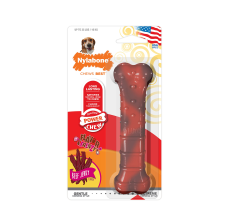 Nylabone Power Chew Textured Bone, Beef Jerky Regular