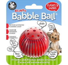 Pet Qwerks Blinky Babble Ball Interactive Dog Toy