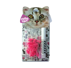 NutraPet Plushy Paws Nail Caps Princess Pink #21 Small