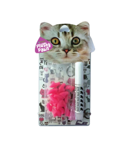 NutraPet Plushy Paws Nail Caps Princess Pink #21 Medium