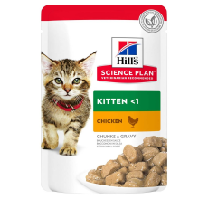 Hill's Science Plan Tender Chunks in Gravy Kitten OF Pouches - 85g