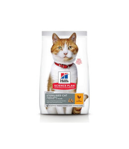 Hill's Science Plan Sterilised Adult Cat Food with Chicken - 1.5kg