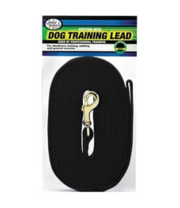 Four Paws Cotton Web Lead Black 30'