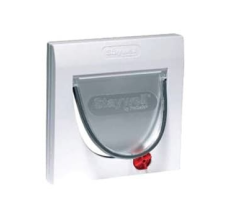 PetSafe Manual 4 Way Locking Classic Cat Flap - White with Tunnel