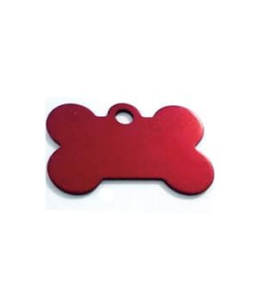 Imarc Pet Tag Bone Large Red