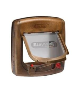 PetSafe Magnetic 4 Way Locking Deluxe Cat Flap - Wood Grain