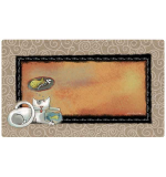Drymate Cat Place Mat Fish Kitty 12x20cm