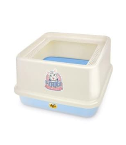 CatIdea Top Entry Cat Litter Box-Sky Blue