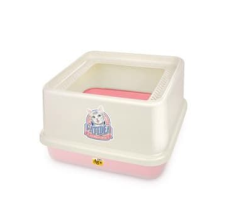 CatIdea Top Entry Cat Litter Box-Pink