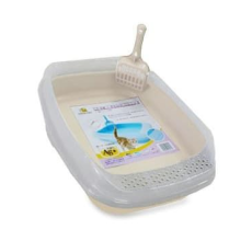 Nutrapet Cat Toilet Little Cat Litter Cream Box 46*36.6*11 cm
