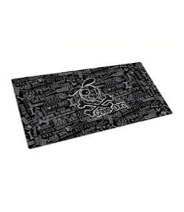 Drymate Good Dog Cross Bones - Black Dog Bowl Place Mat 12 x 20 inches