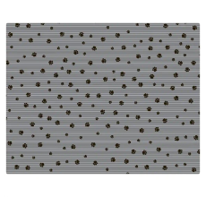 Drymate Grey Stripe Black Paw Scented Cat Litter Mat 28 x 36 Inches