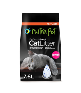 Nutrapet Cat Litter Silica Gel 7.6L- Baby Powder Scent