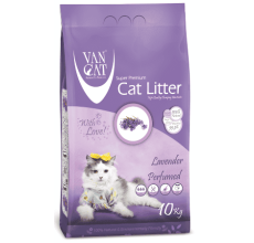 Van Cat White Bentonite Clumping Cat Litter Lavender 10Kg