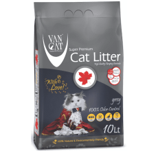 Van Cat White Bentonite Clumping Cat Litter Grey 10Kg