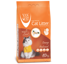 Van Cat White Bentonite Clumping Cat Litter Orange 10Kg
