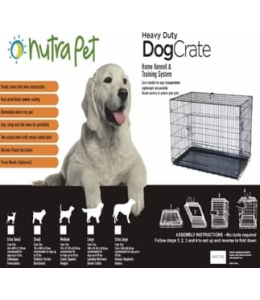 Nutrapet Double Door W Divider Medium 93*57.5*65.5 Cms