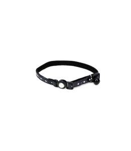 Coastal 3 and Safe Cat Fashion Collar with Polka Dot Overlay Black