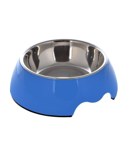 Nutrapet Melamine Round Bowl Blue S: 14*4.5 Cms 160/ml5.4oz