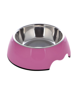 Nutrapet Melamine Round Bowl Mexican Pink S: 14*4.5 Cms 160/ml 5.4oz