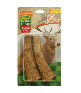 Healthy Edibles Antler Real Venison 2 count Medium