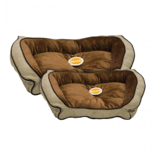 K&H Bolster Couch Small Mocha/Tan 21" x 30"/53X76Cms