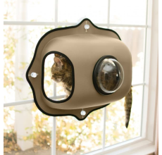 K&H EZ Mount Window Bubble Pod Tan