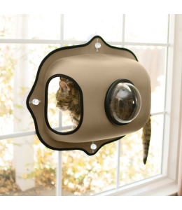 K&H EZ Mount Window Bubble Pod Tan