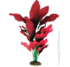 Aqua One Silk Plant-Amazon Red 40cm