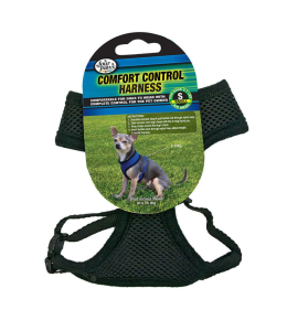 Four Paws Comfort Control Harness SM Black 12cs