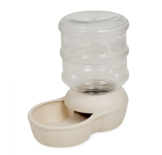 Petmate Aspen Pet Lebistro Feeder 4Gal Bleached Linen