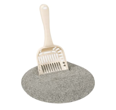 Petmate Litter Scoop W/Microban Jumbo ~ Bleached Linen
