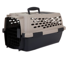 PETMATE VARI KENNEL 36" 50-70LBS ~ BLEACHED LINEN & BLACK