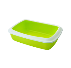 Savic Cat litter tray+rimIris 42"limegreen 42x31x12.5cm