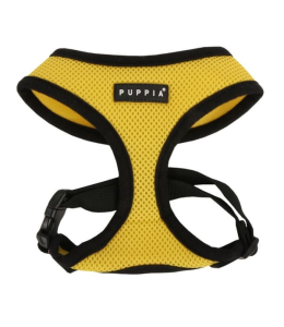 PUPPIA SOFT HARNESS YELLOW L Neck 14.5' Chest 20-29"