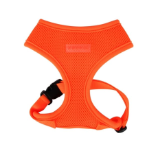 PUPPIA NEON SOFT HARNESS A ORANGE L Neck 14.2" Chest 19.3-26.8"