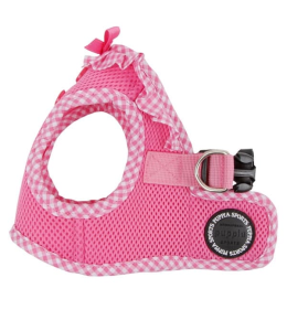 PUPPIA VIVIEN HARNESS B PINK M Neck 9.84" Chest 14.96"