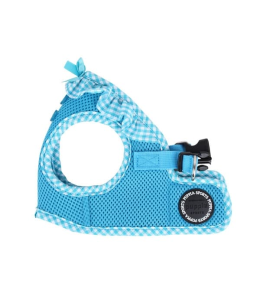 PUPPIA VIVIEN HARNESS B SKY BLUE S Neck 8.26" Chest 12.20"