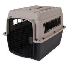 PETMATE ULTRA VARI KENNEL FASHION 28" 25-30LB ~ TAUPE & BLACK