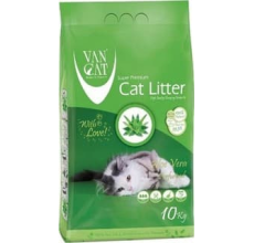 Van Cat White Bentonite Clumping Cat Litter Aloe Vera 10KG
