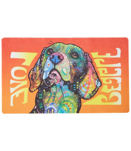 Dry Mate Placement Mats For Dogs Beagle Love 12 X 20 Inches