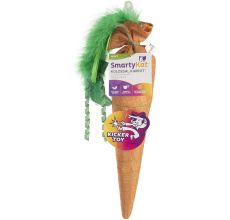 SmartyKat® Kolossal Karrot™ Plush Crinkle Cat Kicker Toy with Catnip