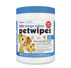 Petkin Extra Mega Valu Petwipes 200ct